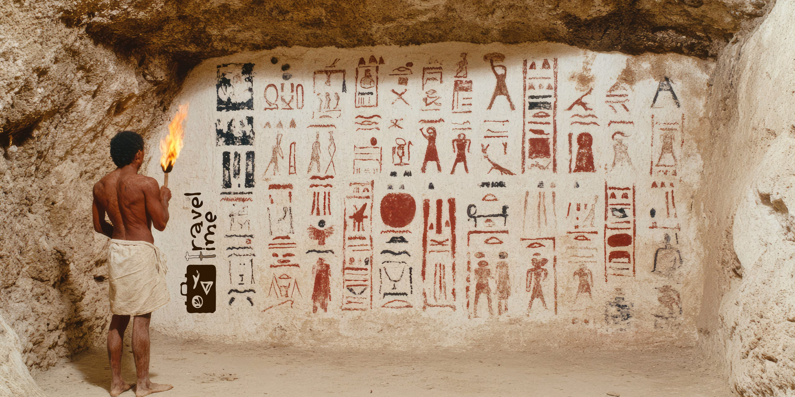Archaeological cave paintings